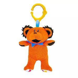 Grateful Dead Officially Licensed Dancing Bear Interactive Plush Toy. Squeaker Belly, Rattle Head, Crinkle Paper Feet and Universal Hanging Clip, Bright Easy to Identify Orange Color. By Daphyl's <br> <p>Delight your little one with the Grateful Dead Dancing Bear Plush Toy from Daphyls. Inspired by the classic, peace-loving band, this adorable bear features a rattling head, squeaking belly, and crinkle paper feet.</p>
<ul>
<li>Relax and throw up a peace sign the Grateful Dead Dancing Bear Plush 