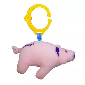 Pink Floyd Officially Licensed Interactive Plush Pig. Squeaker Belly, Rattle Head , Elastic Pull Tail w Universal hanging Clip. By Daphyl's <br> <p>Don't be just another brick in the wall and get your kid the Pink Floyd Plush Pig from Daphyls. This adorable musically inclined toy features all sorts of interactive elements including a squeaker, a pull tail, and a rattle.</p> <br>  <ul> <li>Introduce your little one to this Pink Floyd live mainstay with this Pig Plush from Daphyls</li>
<li>Suitabl