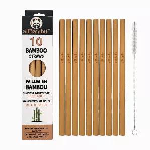 A perfect zero-waste alternative to plastic straws!<br> Made from organically grown bamboo, these straws are reusable, zero-plastic, vegan, 100% biodegradable<br> Great for parties, home & office use and even ideal to carry with you on the go<br> Ideal for all type of drinks - Hot and Cold<br> Superior option to paper & stainless-steel straws<br> Cleaning and Maintenance: These straws are made from 100% natural bamboo and should be cleaned before using. Keep dry when not in use.