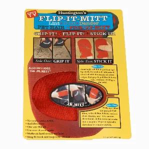 Huntington'S Flip-It-Mitt. Lint, Dust, Dander, Pet Hair Pick Up Mitt. Pet Hair Removal Mitt For Ridding Hair From Sofas, Clothes, Bedding, Etc. Deshedding Mitt For Dogs And Cats.