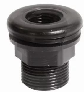 <p>Lifegard Aquatics Bulkhead All Threaded. The threading goes all the way through the inner side of the bulkhead. Make sure you have drilled the appropriate sized hole to accommodate the insertion of the bulkhead so it can make a proper water tight seal.</p>