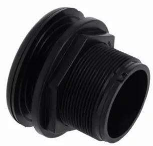This 1 1/2" Bulkhead by Aquatic Life features a Slip X Slip connection. The rubber bushing always goes on the "wet" side of the tank or reservoir for a proper seal.