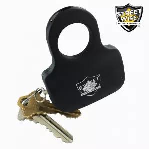Streetwise Security Products has found a way to improve upon their bestselling stun gun by adding a keyring! With this power stun gun attached to your keys, you will not have to be concerned about it getting lost in the bottom of your purse or wasting valuable time getting it out of your pocket. You will have the stun gun instantly accessible at the time when people are most vulnerable to attack - while walking to or from their car. With a set of keys attached to the unit, you have the option to