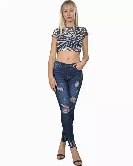 <p><strong>LM-RUTJNS-1132-NVY</strong></p><p>Look no further for your next go-to denim in our Arden Distressed Skinny Jeans. Featuring a distressing detailing throughout, dark-wash with slight fading and mid-rise waist.</p><ul><li>73% Cotton, 11% Polyester, 2%Spandex</li><li>Machine wash cold</li><li>Imported></li></ul><p><strong>Return</strong>: unconditional return within 30 days.</p>