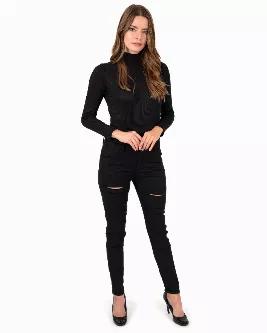 <p><strong>LM-XIAJNS-1035-BLK</strong></p><p>Our Clifton Ripped High Waist Skinny Jeans features a? black denim fabric, skinny stretch fit, and slit distressing detailing throughout.</p><ul><li>80% Cotton, 20% Spandex</li><li>Machine wash cold</li><li>Imported</li></ul><p><strong>Return</strong>: unconditional return within 30 days.</p>