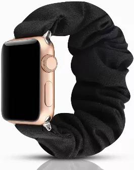 <p><strong>LM-CORBND-8061-BLK</strong></p><p>Keeping up with what the cool kids are doing these days isn't easy - luckily, we're here to help! This adorable elastic scrunchie Apple Watch band keeps you looking hip as ever.</p>