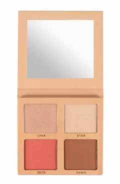 Take your glow to the next level with Mellow's Stardust Glow Palette. The perfect face palette to warm up your complexion and achieve a youthful look. Use the Blush and add a radiant finish to your face using the two highlight shades. The product is formulated with buttery, rich and high pigmented ingredients so a little goes a long way! This Palette comes in two tones, light to medium and medium to dark. Cruelty Free, Vgan, Paraben Free. Includes a Bronzer, Blush and two highlight shades.