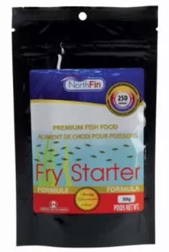 NorthFin Fry Starter Formula are professionally developed to improve the health and well-being of your fish fry, while naturally enhancing their brilliant colors. This slow-sinking 250 micron powder is ideal for any species of fry.