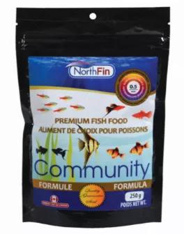 NorthFin Community Formula is developed to improve the well-being of a diverse freshwater community. It offers a broad spectrum of nutrients to satisfy the dietary requirements of most freshwater species. No fillers, hormones, or artificial pigments.