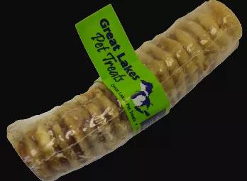 Again, one of our most popular items, Beef Trachea is a good source of natural Glucosamine, so it may help relieve your dog's joint pain.  All of our "One Ingredient" items are Made in the USA with just one ingredient.  Our raw materials are tested for quality, 100% natural, and produced in a USDA certified facility.  No added salt, sugar, flavors, preservatives, or coloring.  These products will satisfy your dogs' natural urge to chew and promote dental health by cleaning their teeth and gums. 