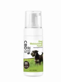 CBD Living Pet Dog Moisturizing Foam provides protection against fleas and ticks while soothing itchy, dry, irritated skin. Our advanced absorption foam technology uses a blend of water-soluble CBD, vitamins, proteins and calendula flowers to protect and moisturize your dog’s skin without a sticky residue or foamy mess.