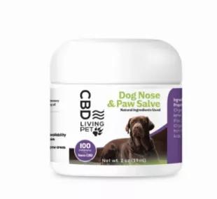 Keep your dog’s nose and paws moisturized and irritation-free with CBD Living Pet Dog Nose and Paw Salve. This salve is uniquely formulated with Omega-3 Fatty Acids; Flax Seed, Jojoba, Sunflower, Neem and Rosemary Oils; and broad spectrum nano CBD to soothe dry and irritated skin.