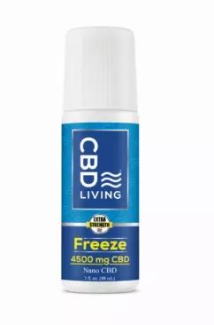 CBD Living Freeze is a cold therapy, Extra Strength 4,500mg CBD roll-on, gel infused with Broad-Spectrum Nano CBD that can be applied locally to inflamed or painful muscles. Soothing menthol creates a “cooling"effect, while CBD penetrates the skin for immediate relief.