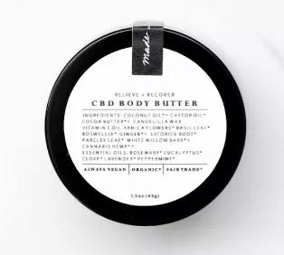 Whether it’s a cramp in the neck, back pain, soreness in your legs, or arthritic pain in your hands, this CBD body butter is meant for anyone trying to alleviate common physical tensions we accumulate throughout our day.  If you are looking for a topical to relieve your inflamed muscle aches and arthritic joint pains, then our relieve + recover CBD body butter may be the right topical for you.