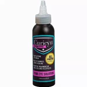 Curicyn Pink Eye Solution was developed for the common and contagious Pink Eye bacteria and its effects in all animals.