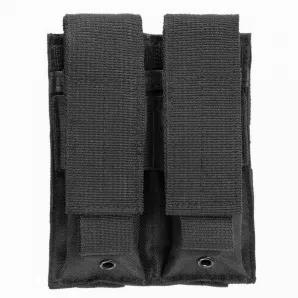 The Vism Double Pistol Mag Pouch helps eliminates the slow process of reloading with the flap that opens forward and is held in place by hook and loop fastener to give you free access to your pistol magazines. This pouch will hold most standard pistol magazines.