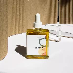 Your everyday body and hair oil. <br>

Packed with fatty acids, nutrients, and antioxidants your hair and skin will love. The refreshing blend of essential oils is nourishing and intoxicating at the same time. Revival Oil will strengthen, regenerate, and support hair and skin cell health. Use Revival Oil to reduce stretch marks, lock in hydration, soothe dry/itchy skin, shave with, remove makeup effortlessly, reduce scars/blemishes, and tame and deeply hydrate your hair. <br>

Recommended for al