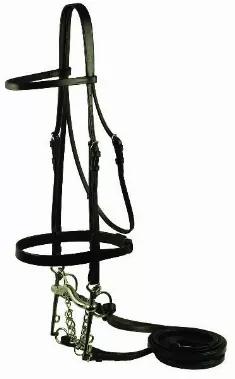 Beautifully crafted from supple, pre-conditioned leather. This bridle is a pelham bridle so it has 2 sets of reins and is a smooth flat leather. Stamped Steel hardware. The reins have hook studs so they can easily be attached to the bit