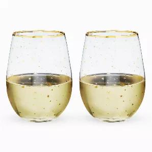 <P>Reach For The Sky With This Set Of Star-Patterned Wine Glasses. Adorned With A Celestial Pattern, These Vessels Are Sure To Bring Festive Flair To Your Holiday Season And Make A Statement Year Round.</P> -Set Of 2 Stemless Wine Glasses <Br> -Gold Star Pattern <Br> -18 Oz Capacity <Br> -Gold Electroplated Rim <P>Bring Cheery Farmhouse Style To Your Entertaining For Warm, Elegant, Old-Fashioned Hospitality At Every Event. Twine's Collections Emphasize Rustic Elegance, Natural Materials, And A N
