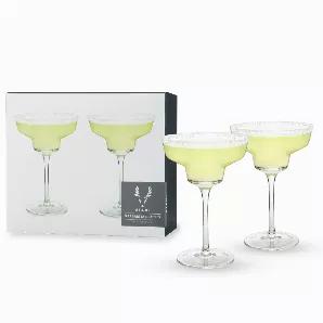Sleek, Modern Angles Give This Margarita Coupe A Contemporary Update. What Better Accompaniment To A Frothy, Frozen Margarita On A Hot Summer Evening?<br> o Lead-Free Crystal Glass<br> o Angled Margarita Glasses<br> o Set Of 2<br> With An Ideal Weight And Feel, This Set Of Cocktail Glasses Feels As Good In Your Hand As They Look On Your Bar. Mix A Margarita Or Daiquiri With Some Friends, Or Simply Whip Up Your Favorite Frozen Cocktail. Don'T Forget To Add Fun And Fruity Garnish! Beautiful Crysta