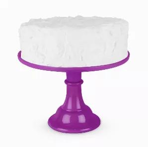 This Cheerful Cake Stand Is The Perfect Way To Serve Up Any Cake With Some Pizazz. Use For Cakes, Cupcakes, And Any Dessert That Deserves Top-Notch Presentation. <br> Fuschia Melamine<br> 11.5 X 8 Inches<br> Durable Construction<br> Easy Assembly Enjoy The Benefits Of Melamine - Melamine Provides Hardness, Strength, Water Resistance, And Moderate Heat Resistance. Plus It Serves As A Great Backdrop For Stunning Desserts. There's A Reason Melamine Is So Popular For Food Serving Accessories! Multi-