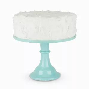This Cheerful Cake Stand Is The Perfect Way To Serve Up Any Cake With Some Pizazz. Use For Cakes, Cupcakes, And Any Dessert That Deserves Top-Notch Presentation. <br> Mint Melamine<br> 11.5 X 8 Inches<br> Durable Construction<br> Easy Assembly Enjoy The Benefits Of Melamine - Melamine Provides Hardness, Strength, Water Resistance, And Moderate Heat Resistance. Plus It Serves As A Great Backdrop For Stunning Desserts. There's A Reason Melamine Is So Popular For Food Serving Accessories! Multi-Fun