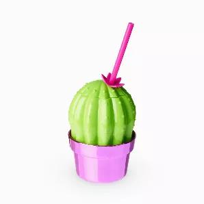 No Prickles Here! Bevvies Of All Flavors Go Down Smooth And Easy In This Desert-Dreamy Tumbler. Hot Pink Accents And Bpa-Free Plastic Make It One Flashy Party Addition.<Ul><Li>Holds 16Oz</Li><Li>Shiny Plated Bpa Free Plastic</Li><Li>Includes Reusable Straw</Li></Ul> Holds 16Oz<br> Shiny Plated Bpa Free Plastic<br> Includes Reusable Straw