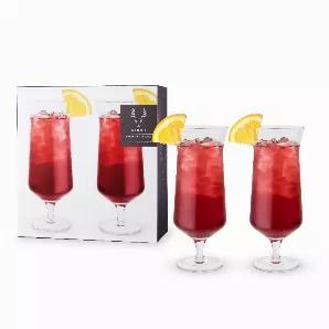 This New Orleans Staple Gets A Modern Upgrade With Elegantly Faceted Lead-Free Crystal. Sip On Hurricanes, Singapore Slings, And Pi?a Coladas As They Were Meant To Be Enjoyed: In A Classic Glass That Takes Its Shape From Vintage Hurricane Lamps.<br> o Lead-Free Crystal Glass<br> o Angled Cocktail Glasses<br> o Set Of 2 Cocktail Coupes<br> With Their Sleek Angled Design, This Set Of Cocktail Glasses Feels As Good In Your Hand As They Look On Your Bar. Mix A Pi?a Colada Or Daiquiri With Some Frien