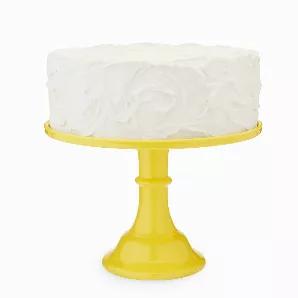 This Cheerful Cake Stand Is The Perfect Way To Serve Up Any Cake With Some Pizazz. Use For Cakes, Cupcakes, And Any Dessert That Deserves Top-Notch Presentation. <br> Yellow Melamine<br> 11.5 X 8 Inches<br> Durable Construction<br> Easy Assembly Enjoy The Benefits Of Melamine - Melamine Provides Hardness, Strength, Water Resistance, And Moderate Heat Resistance. Plus It Serves As A Great Backdrop For Stunning Desserts. There's A Reason Melamine Is So Popular For Food Serving Accessories! Multi-F