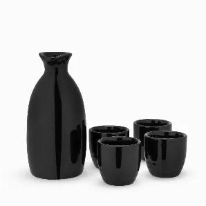 Glossy And Minimal, These Pieces Put A Modern Twist On The Traditional Sake Set. The Flask And Four Drinking Cups Are Crafted From Glazed Porcelain, Ensuring That With Proper Care, You'll Enjoy Many Years Of Refined Drinking.<Br><Ul><Li>Four 3.5-Oz Cups & One 8-Oz Carafe</Li><Li>Fire-Glazed Porcelain</Li><Li>Dishwasher Safe</Li><Li>Pkg: Shelf Box</Li></Ul> Four 3.5-Oz Cups & One 8-Oz Carafe<br> Fire-Glazed Porcelain<br> Dishwasher Safe