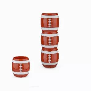 A Lot Can Happen Between First And Fourth Down, So We Gave You A Shot For Each To Help Take The Edge Off. Give Yourself The Home Field Advantage And Kick Off Game Day The Right Way With This Spirited Set Of 4 Stacking Football Shot Glasses.<Br><Ul><Li>Set Of 4</Li><Li>Stackable</Li><Li>Holds 1.5 Oz</Li></Ul> Set Of 4<br> Stackable<br> Holds 1.5 Oz