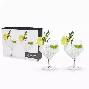 Craft The Perfect Gin And Tonic With These Cocktail-Specific Glasses. The Wide Mouth Enhances The Natural Aroma Of The Gin And Improves Overall Taste, While The Balloon Glass Allows For Plenty Of Ice. Lead-Free Crystal Displays Garnishes With Handsome Clarity-Whether Opting For Fruit Or Herbs And Vegetables, Reflecting Gin'S Botanicals.<br> o Lead-Free Crystal Glass<br> o Angled Cocktail Glasses<br> o Set Of 2 Cocktail Coupes<br> With Their Sleek Curved Design, This Set Of Cocktail Glasses Feels