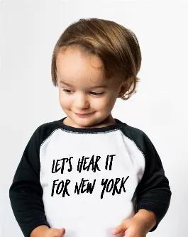 <p> </p> <p>Let's hear it for New York!</p> <p>We've drawn our entire brand inspiration from the city, so it's only natural we include a NYC inspired shirt in our brand new line up! And be sure to check out our matching Brooklyn City Comfort Joggers!</p> <p>Our New York Baseball Shirt is an exclusive Brooklyn+Fifth design and is printed on a soft and stylish Baseball Tee. </p>