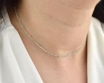 You have just found the dainty chain silver necklace that has the power to make women feel:<br>
- chic and stylish; <br>
- feminine and elegant;<br>
- unique and fabulous.<br>

Product - details and features:<br>
 16" necklace comes with 3" attached extender (16" - 19");<br>
- Sterling Silver 1mm satellite and 1,6mm chain attached to one clasp;<br>
- Sterling Silver spring ring closure;<br>
- Handmade in California, USA.<br>

This elegant piece handcrafted with talented hands with love and care.