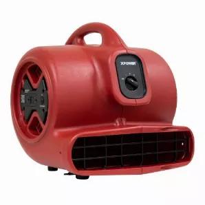 The XPOWER X-600A is a powerful air mover that speeds up the drying process for water damage restoration and janitorial cleaning applications. Drawing only 3.8 Amps and blasting up to 2400 CFM, this 1/3 HP unit will get the job done quickly and efficiently. An on-board GFCI power outlets that is daisy chainable up to 3 units eliminates the need for pesky extension cord set up. 4 positioning angles allow for drying floors, ceilings, walls, and more. Manufactured with rugged state-of-the-art injec