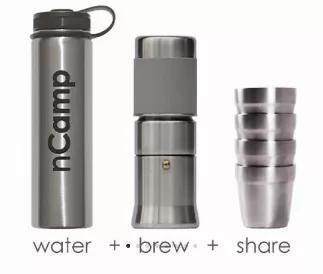 <p>This bundle provides basic gear for making coffee. It includes;<br />
The Cafe&nbsp;is made of stainless steel and is about the size of a water bottle. It brews 12 ounces (equal to 4-demitasse cups) of rich and flavorful espresso-style coffee. Includes a 13-ounce cup.<br />
The Insulated Water Bottle is a 24 oz (.71 L) 304 stainless steel bottle, with a wide mouth and captive screw cap. It will keep your liquids cold for up to 24 hours and hot for up to 5 hours.<br />
Four insulated 6 oz (