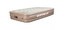 This lightweight and portable Pittman Outdoors air mattress is made of PVC for durability, and the coil beams are carefully designed to provide both comfort and strength. With a weight capacity of 600 pounds, the queen-sized mattress can easily accommodate two average-sized adults. With an included carry case, carrying your bed with you is as easy as carrying your luggage.