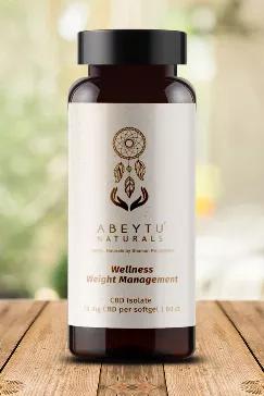 Abeytu´ Naturals Wellness Weight Management Capsules are formulated using a long chain fatty acid to help deliver CBD Isolate & micronutrients.  Please see the ingredients of Organic Shilajit, Organic Wild Blueberry, Organic Ashwaganda, Organic Black Sesame Seed Powder, and CBD Isolate for their amazing compounding health benefits. This is a powerful Wellness product!