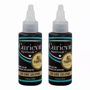 Curicyn Eye Care Solution for all animals is a modified version of Curicyns Original Formula.