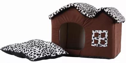 A compact yet spacious dog house for your beloved pets. Once inside a cotton mat and cushioned walls will provide extraordinary comfort for your pet making it feel safe and secure. Easy to fold to take with you anywhere and every more easy to wash. Simply throw it in the washer and dryer. 
