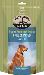 Single source, high protein treat that will feed your dogs wild side, for all life stages. Rabbit is low in cholesterol, contains healthy fats for keeping joints lubricated, and is high in viamin B12.