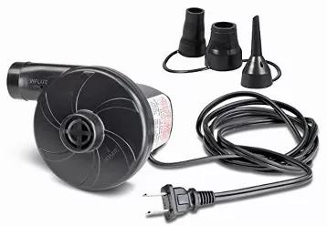 Pittman Outdoors® electric air pump is designed to quickly inflate and deflate most large-volume inflatables. It's compact, portable, and lightweight and it comes with 3 adapters to fit most recreational inflatables filler valves.