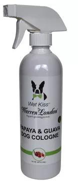 Wet Kiss Cologne is a premium pet deodorizer that naturally keeps your pet smelling fresh and clean for days. Ideal for a quick refresh in between baths without leaving an oily residue. This ready-to-use formula keeps your furry pal smelling clean without the hassle of lather and rinsing. Made In USA.