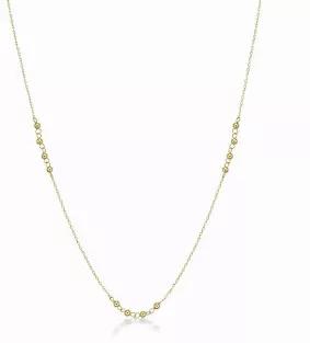 Add this fabulous necklace to any outfit! Designed to be worn long or wrapped around your neck twice as a two stranded necklace.<br>
These cable chain is accented by hand assembled gold beads for a pop of flair!<br>
14K gold<br>
4 mm gold balls<br>
36 inches in length with a spring ring clasp