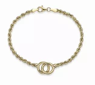 Beautiful hand assemebled rope chain twisted to form a unique and bold look, ending as an adjustable bolo bracelet with little heart charm and faceted gold beads! 
Perfect alone, or work with your favorite watch or bracelets. <br>
<li>14K Gold
<li>4.5 mm guage
<li>Adjustable 7-8 inches
<li>2.25 grams