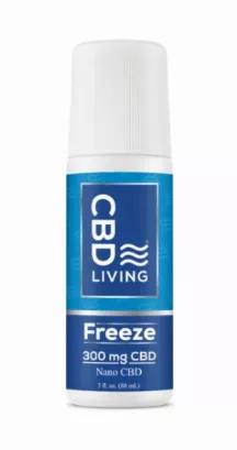 CBD Living Freeze is a cold therapy, 300mg CBD roll-on, gel infused with Broad-Spectrum Nano CBD that can be applied locally to inflamed or painful muscles. Soothing menthol creates a “cooling"effect, while CBD penetrates the skin for immediate relief.