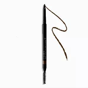 Create precise hair-like strokes for fuller more defined brows with ease! No sharpener required; just one twist of the pencil and the tip will always be sharp. Use the attached spoolie to blend color and brush brows into place. Quick, out-the-door brows have never been easier! <br>
Water-proof, 10+hour wear, Specially developed for hot and humid climates, Contains Vitamin C and E, Does not contain talc or mineral oil. <br> 
Ingredients: Diisostearyl Malate, Triethylhexanoin, C20-40 Acid, Synthet