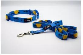 <p>This collar comes in three sizes:</p><p></p><p>Small 10"-16" 11-37 lbs (Pugs, Larger Chihuahuas, Rat Terriers)</p><p>Medium 13"-21" 37-70 Lbs (Labradors, Standard Poodles)</p><p>Large 16"-25" 70-90 Lbs (Great Dane, Rottweiler)</p><p>Features:</p><p>Strong breathable Nylon/ Polyester material, Metal D-ring</p><p>Leash Specs:</p><p></p><ul>	<li>Length 4'-11" , Width 7/8", Size Large.</li>	<li>Made of high density polyester webbing</li>	<li>This leash is a single product. Its matching collar sol
