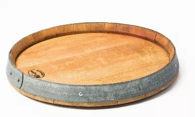 Bring Home The Casual Elegance Of Your Favorite Winery With This Rustic Serving Board, Made From Aged Oak Barrels, Each Used In Wine Production For 2 - 5 Years. You'll Feel Doubly Good Knowing That Each Item Comes From 100% Recycled Barrels, So Your Great Taste Is Also Great For The Planet! Our Lazy Susan Serving Tray Is Food Safe And Is Mounted On Felt To Protect Counter Tops. Food-Safe Finish. Underside Is Wine Stained Wood. Felt Table Protector. <Br><Ul><Li>Food-Safe Aged Oak Barrel Serving S