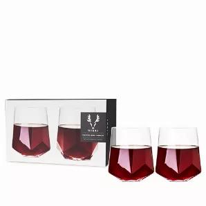 Discover A Pair Of Crystal Wine Glasses That Enhance The Drinking Experience.<br> Ideal For Red Or White Wine, These Stemless Faceted Wine Glasses Are Crafted From A Lead-Free Crystal Glass. This Glass Offers The Most-Elegant Drinkware Experience Available.<br> o Lead-Free Crystal Glass<br> o Stemless Glasses<br> o Set Of 2<br> Modern And Classy, These Glasses Are Sleek With Precise Angles. They Are Perfect For Any Occasion Or The Finest Of Dinner Parties. The Well-Crafted Construction Results I